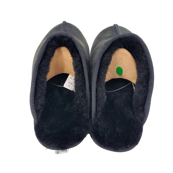 Kirkland 8 Slippers Sheepskin Men Shearling Suede Real Fur Slides House Shoes - Picture 13 of 15